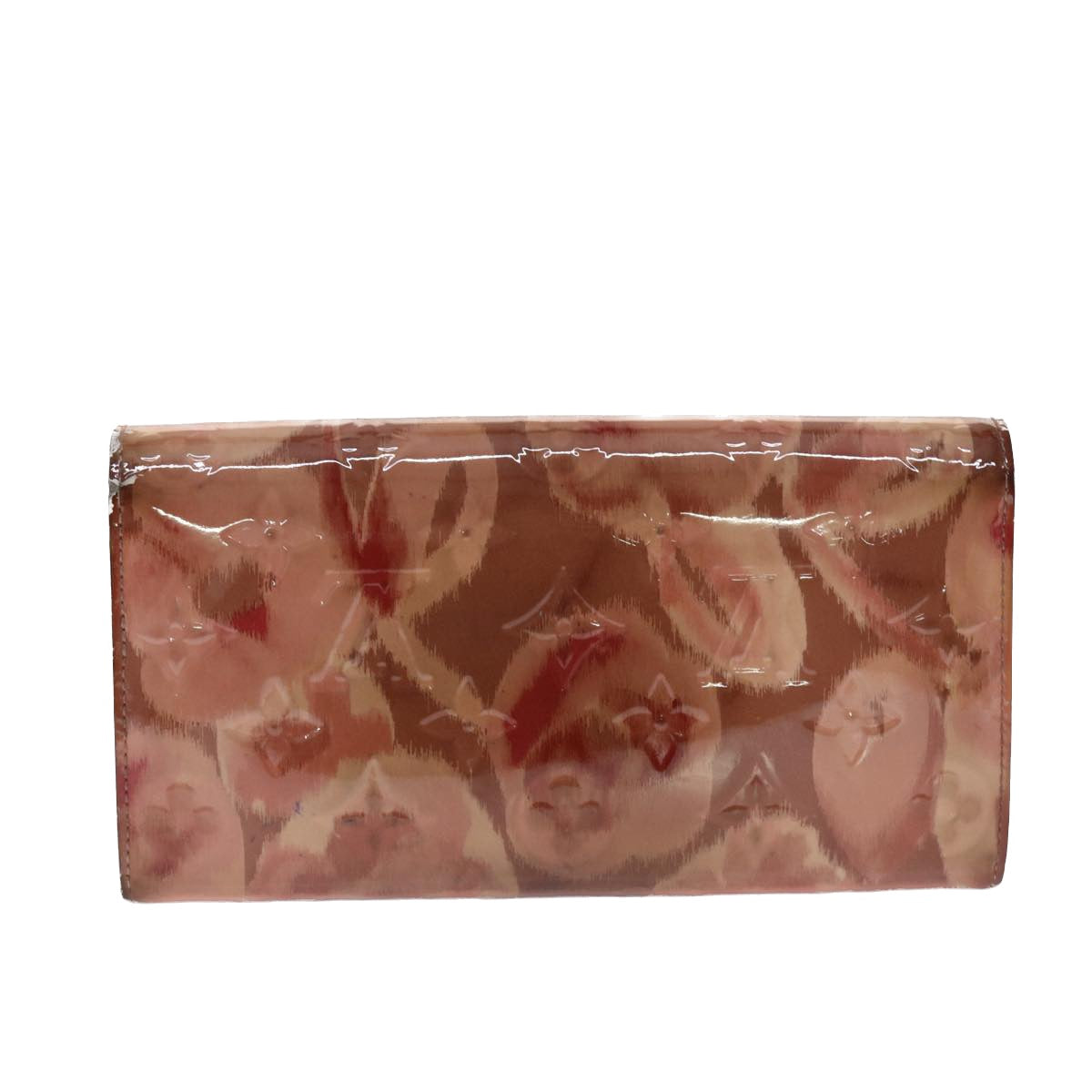 LOUIS VUITTON Vernis Ikat Flower Portefeuille Sarah Wallet M90023 LV Auth 47872