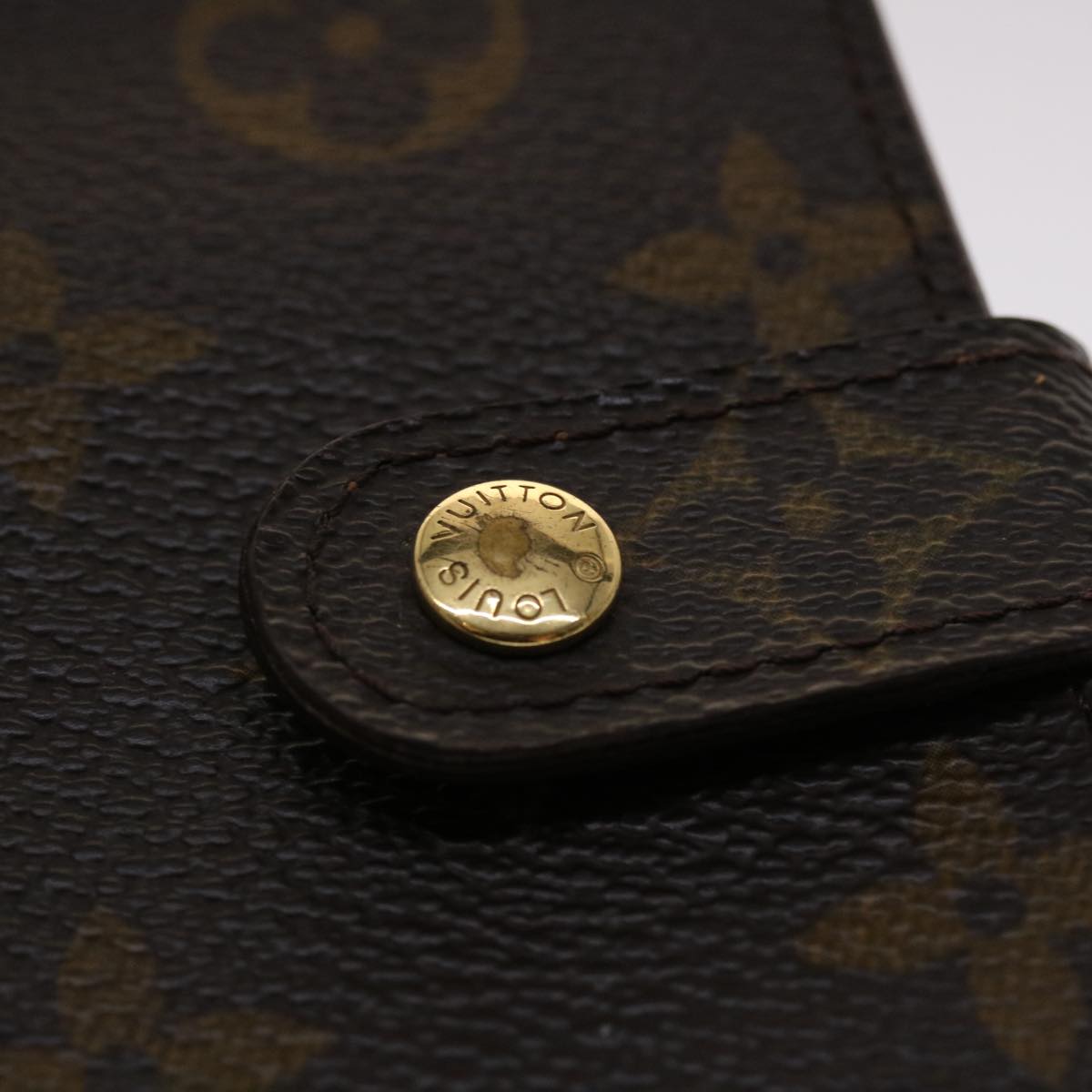 LOUIS VUITTON Monogram Compact Zip Wallet M61667 LV Auth 47877