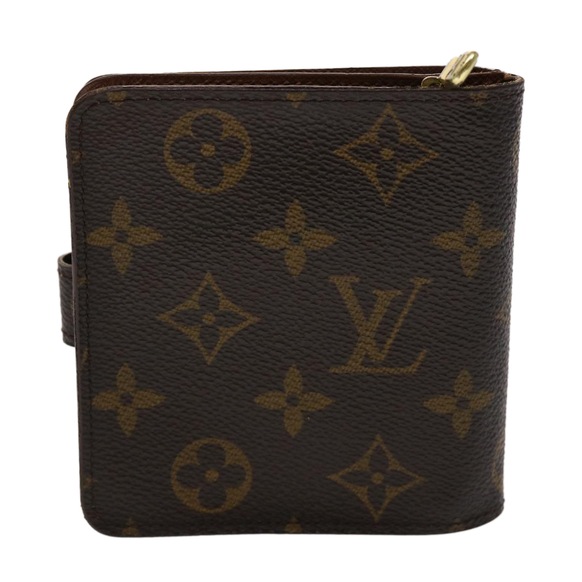 LOUIS VUITTON Monogram Compact Zip Wallet M61667 LV Auth 47877