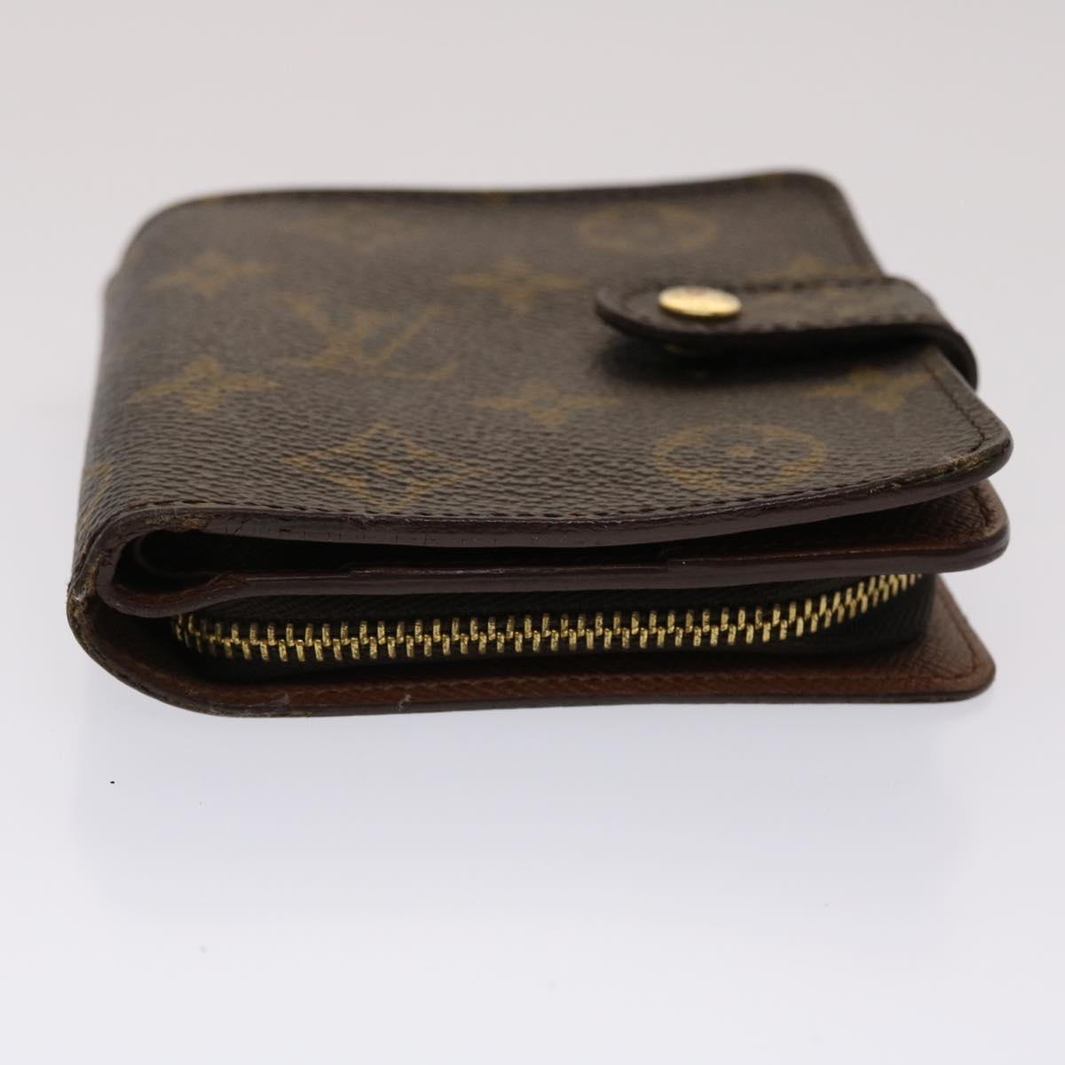 LOUIS VUITTON Monogram Compact Zip Wallet M61667 LV Auth 47877