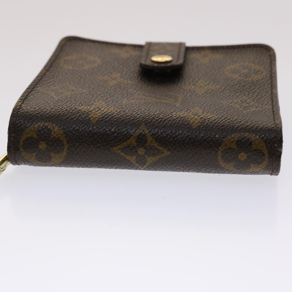 LOUIS VUITTON Monogram Compact Zip Wallet M61667 LV Auth 47877