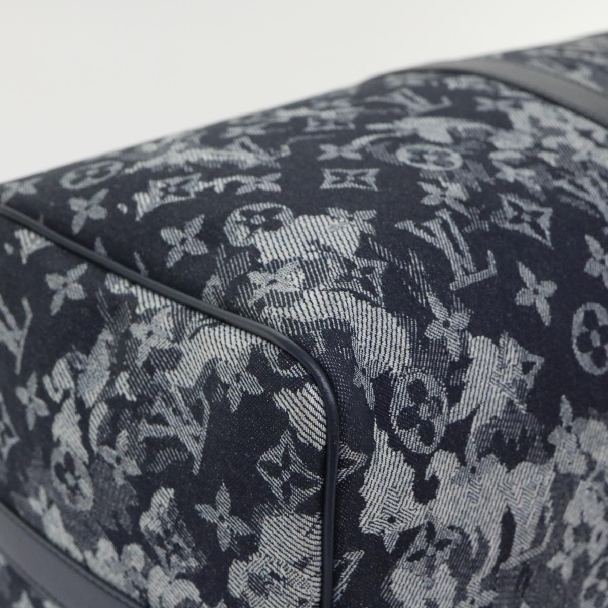 LOUIS VUITTON Monogram Tapestry Keepall Bandouliere 50 Boston M57285 Auth 48047S