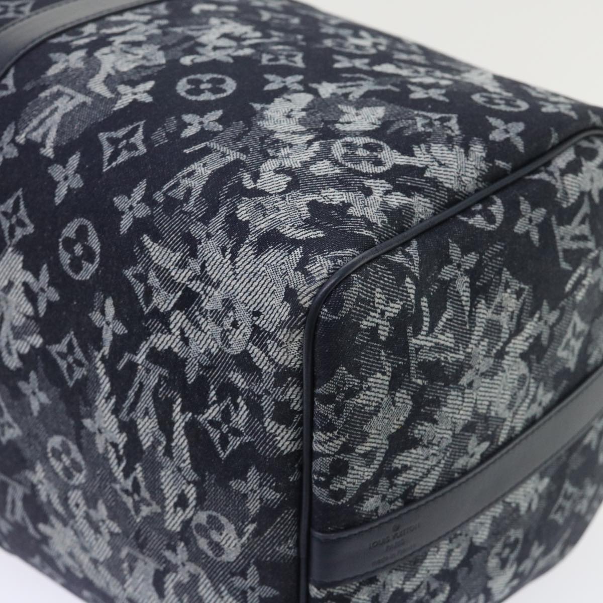 LOUIS VUITTON Monogram Tapestry Keepall Bandouliere 50 Boston M57285 Auth 48047S