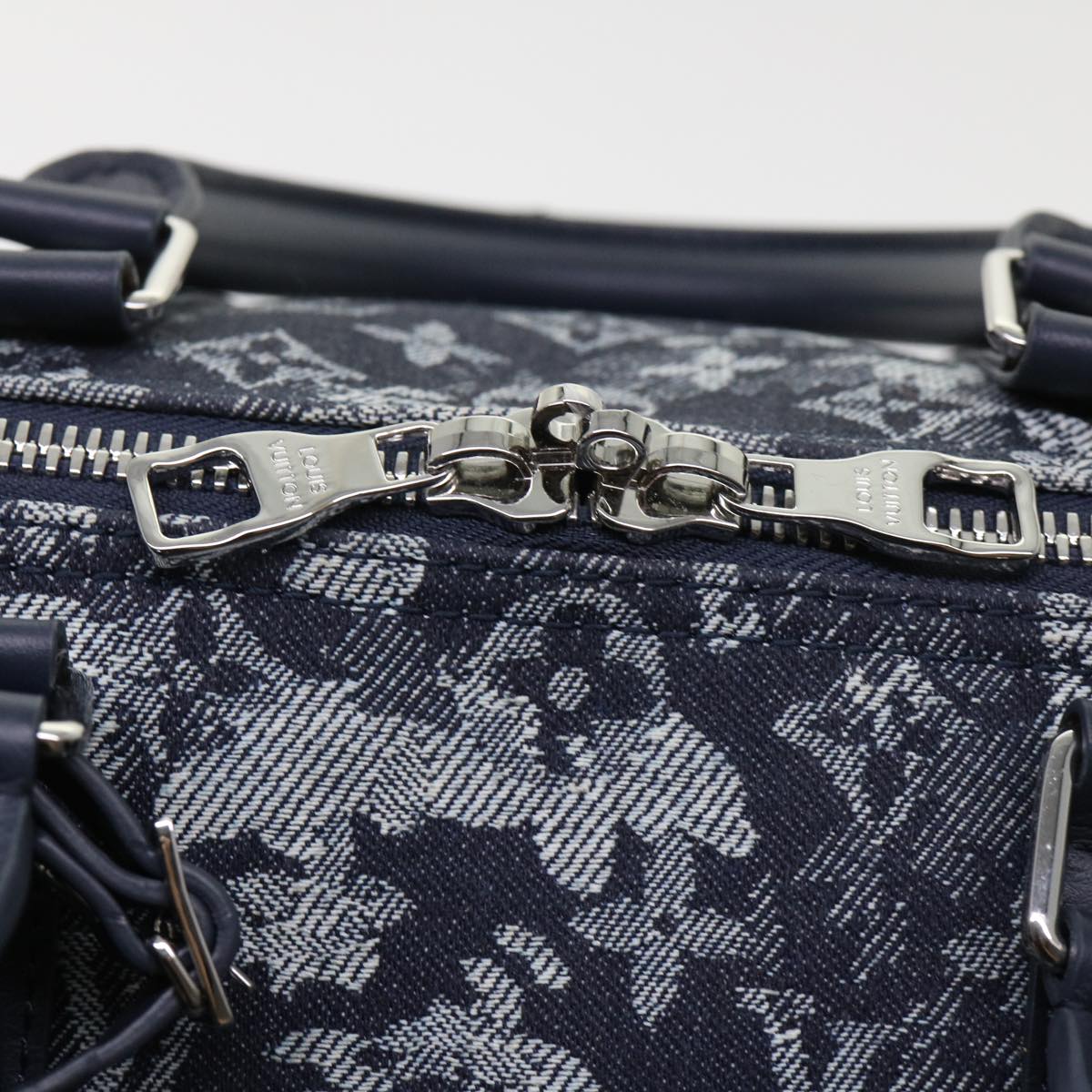LOUIS VUITTON Monogram Tapestry Keepall Bandouliere 50 Boston M57285 Auth 48047S