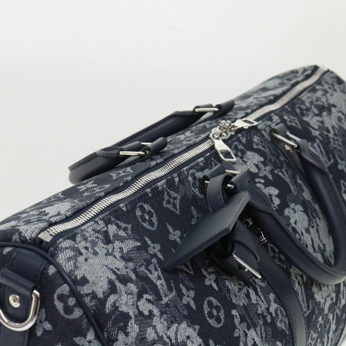 LOUIS VUITTON Monogram Tapestry Keepall Bandouliere 50 Boston M57285 Auth 48047S