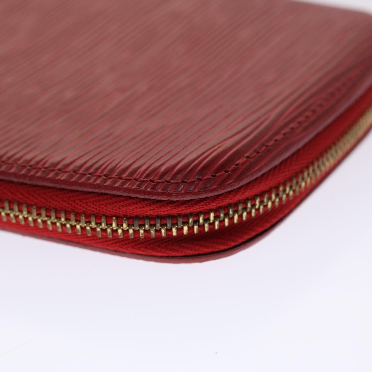 LOUIS VUITTON Epi Agenda Geode Wallet Red M63877 LV Auth 48055