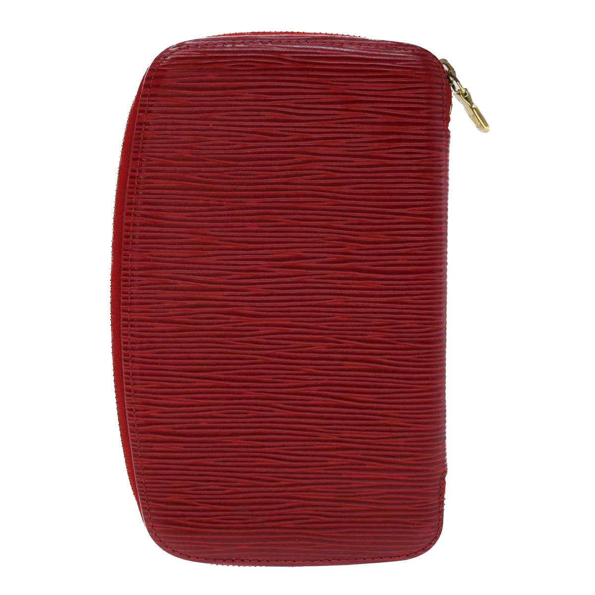 LOUIS VUITTON Epi Agenda Geode Wallet Red M63877 LV Auth 48055