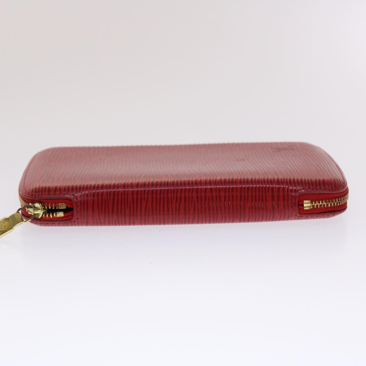 LOUIS VUITTON Epi Agenda Geode Wallet Red M63877 LV Auth 48055