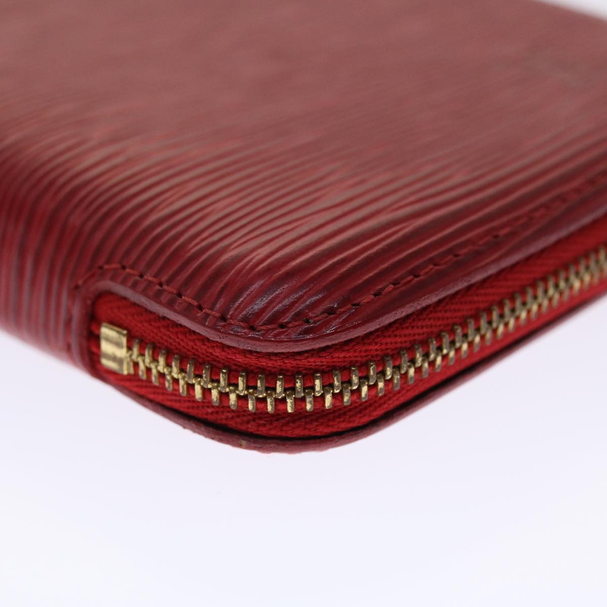 LOUIS VUITTON Epi Agenda Geode Wallet Red M63877 LV Auth 48055