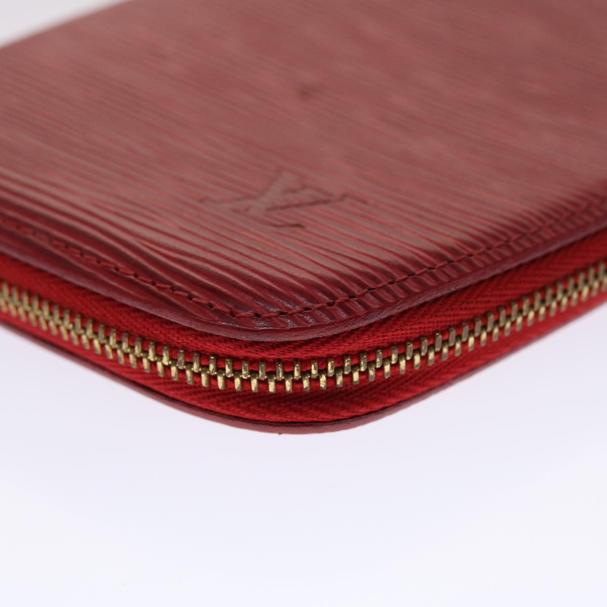 LOUIS VUITTON Epi Agenda Geode Wallet Red M63877 LV Auth 48055