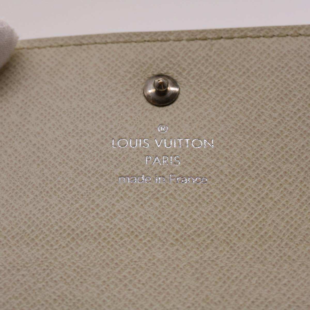 LOUIS VUITTON Epi Portefeuille Elise Wallet White M6348J LV Auth 48069