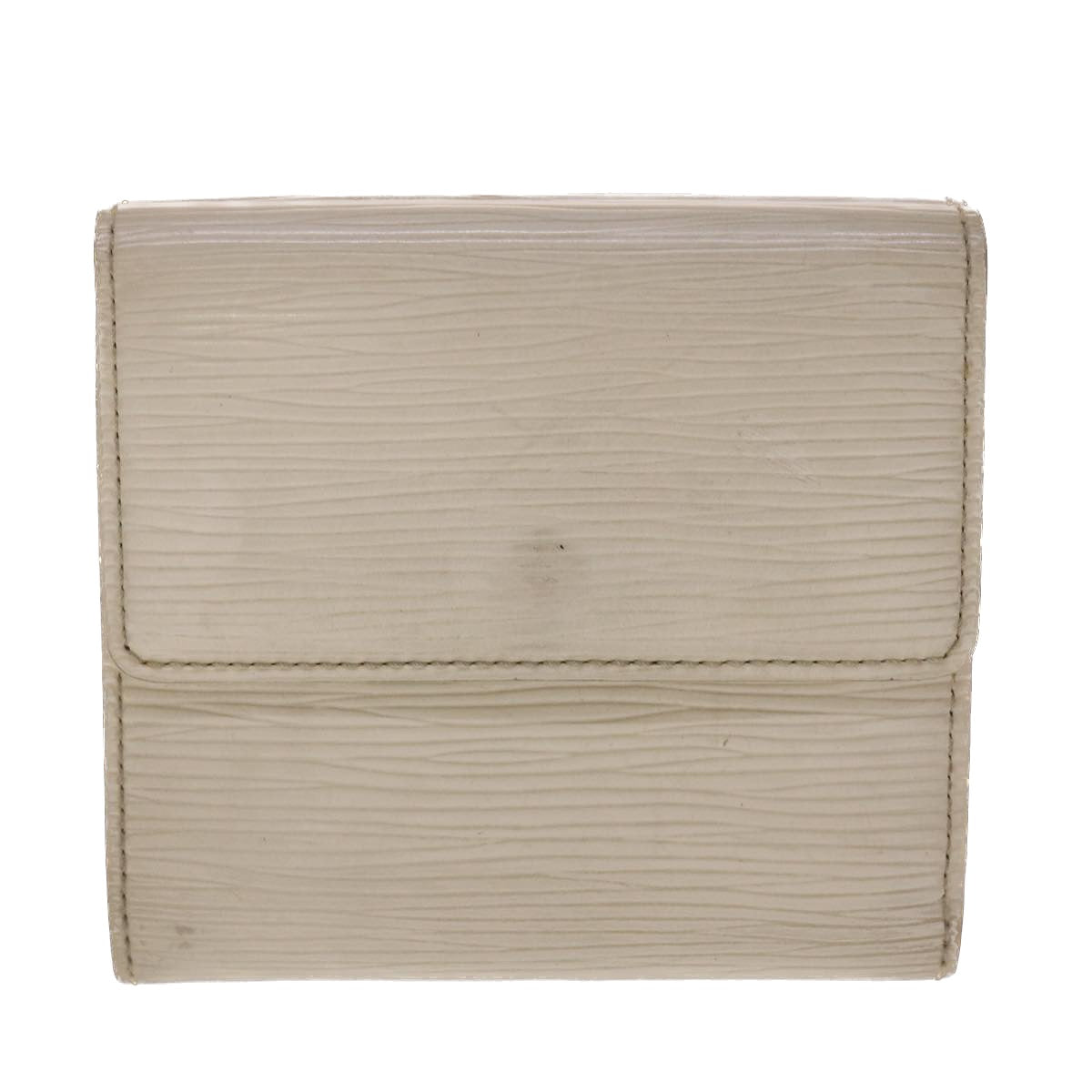 LOUIS VUITTON Epi Portefeuille Elise Wallet White M6348J LV Auth 48069