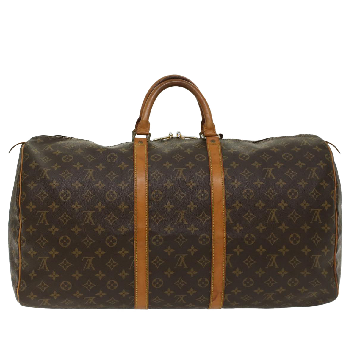 LOUIS VUITTON Monogram Keepall 55 Boston Bag M41424 LV Auth 48087