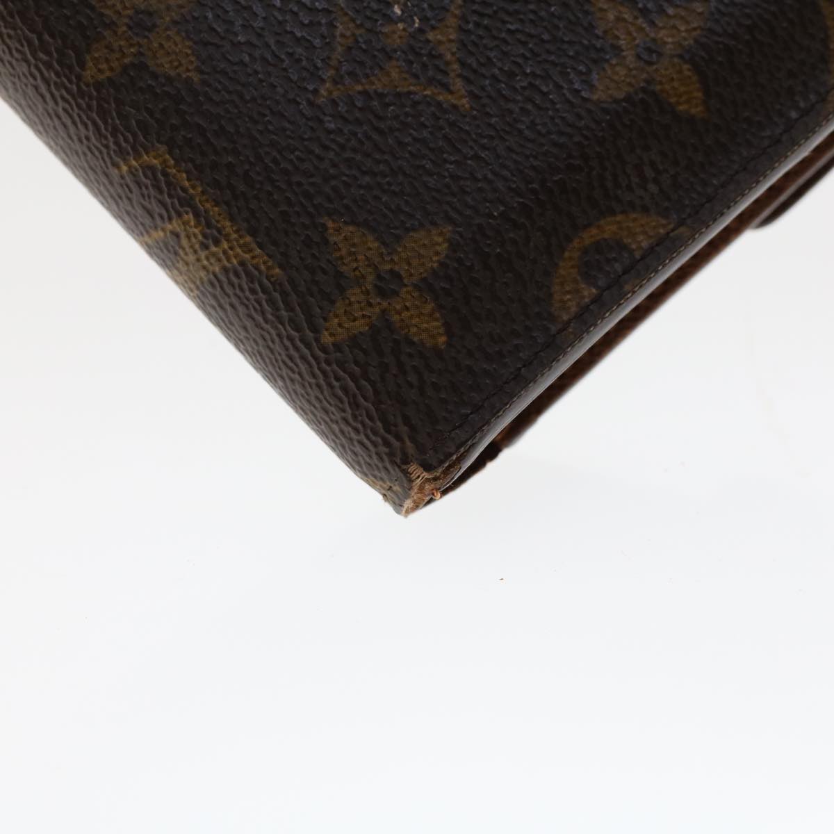 LOUIS VUITTON Monogram Porte Tresor Etui Papie Wallet M61202 LV Auth 48092