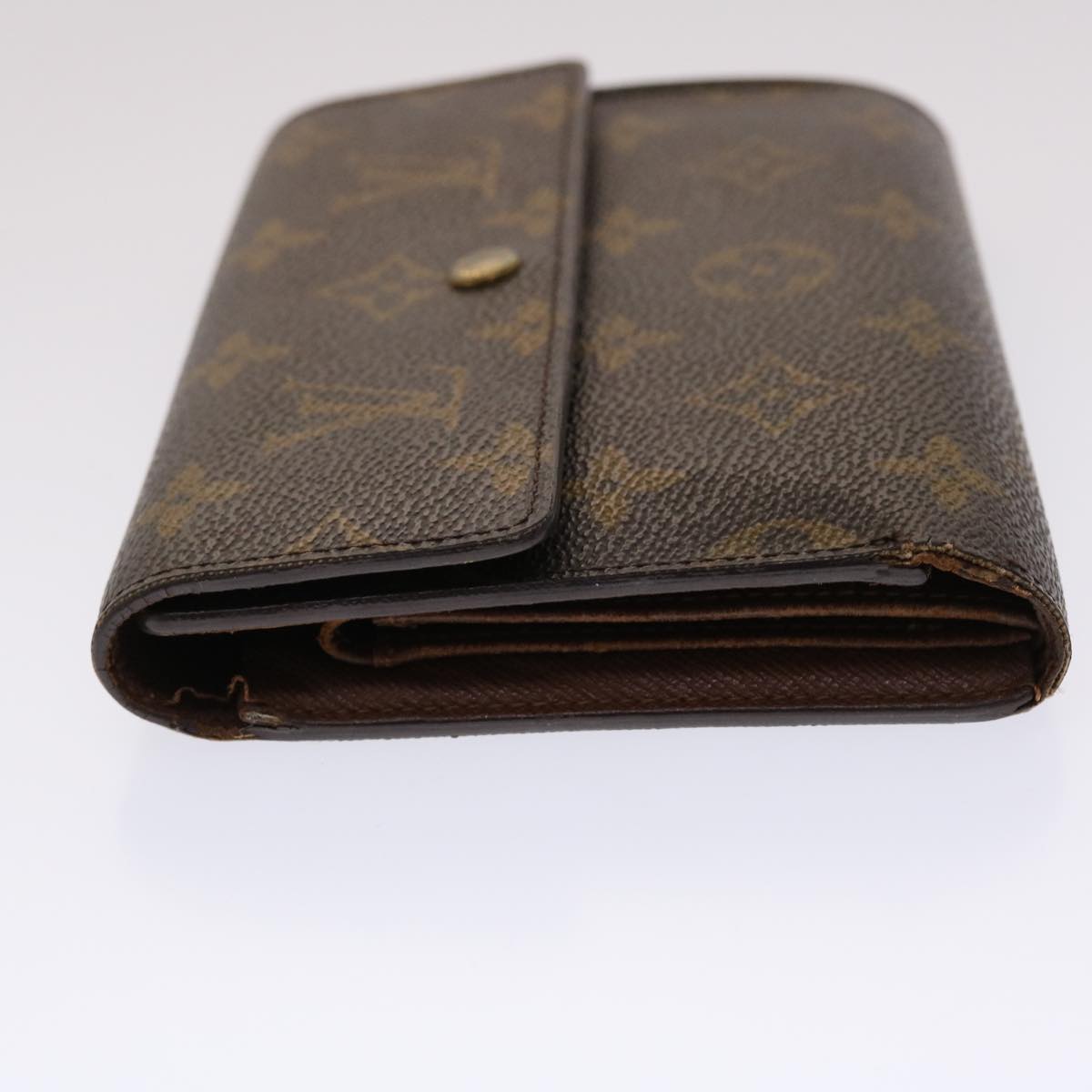 LOUIS VUITTON Monogram Porte Tresor Etui Papie Wallet M61202 LV Auth 48092