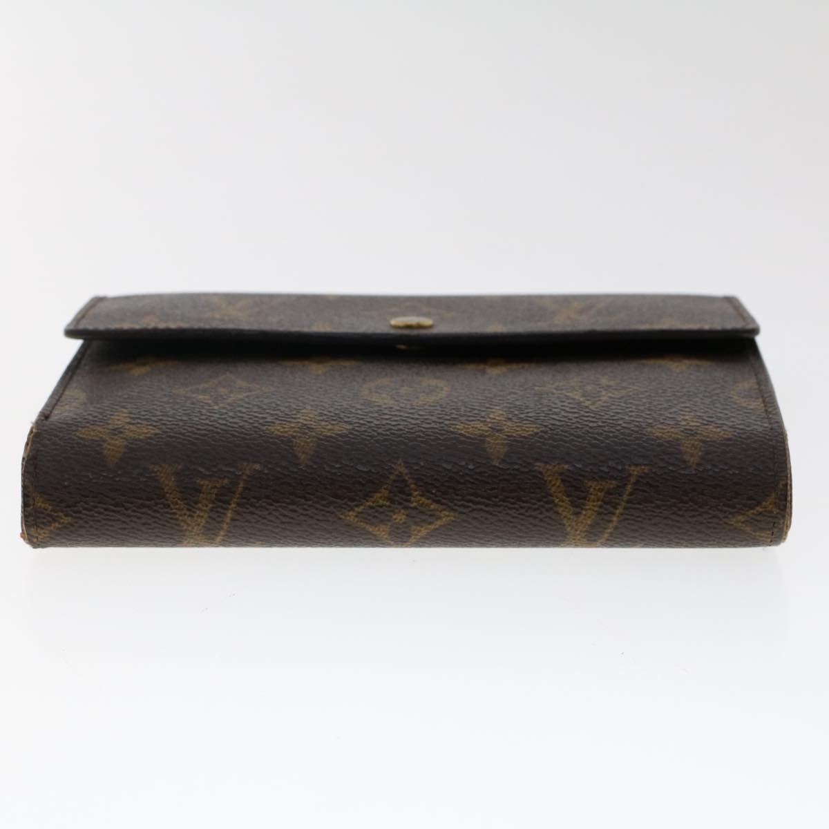 LOUIS VUITTON Monogram Porte Tresor Etui Papie Wallet M61202 LV Auth 48092