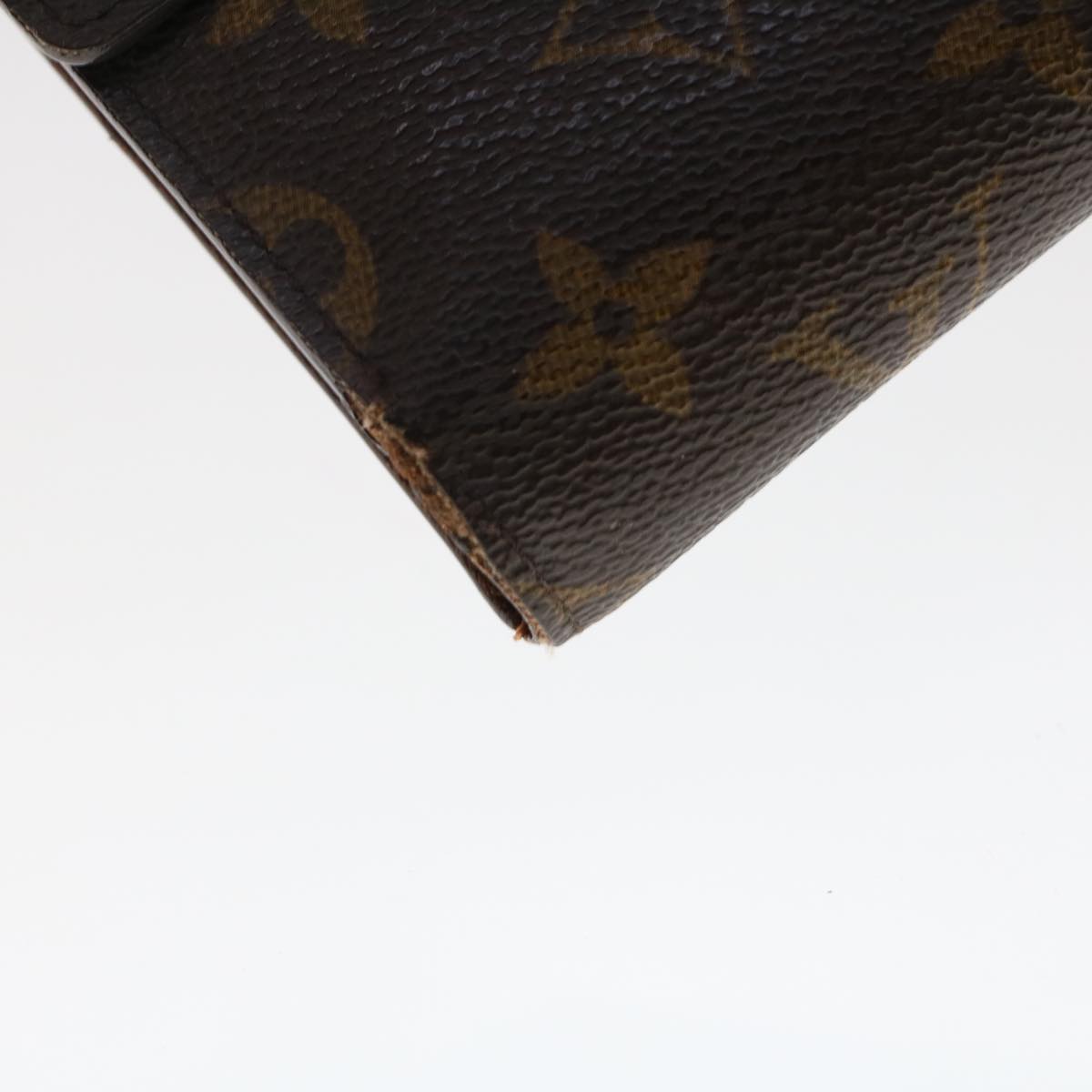 LOUIS VUITTON Monogram Porte Tresor Etui Papie Wallet M61202 LV Auth 48092