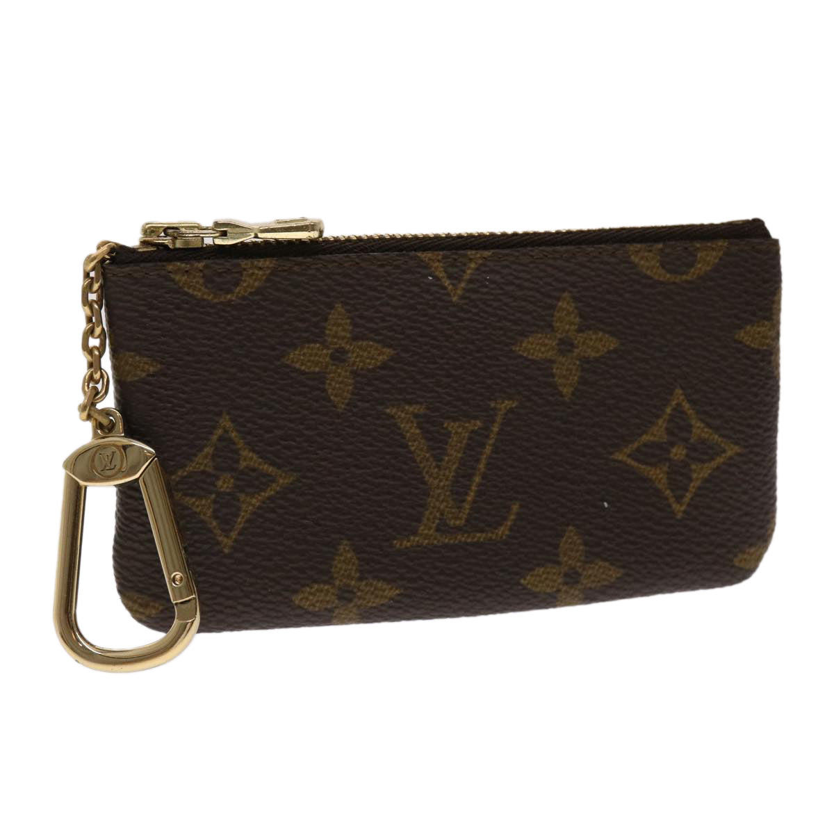 LOUIS VUITTON Monogram Pochette Cles Coin Purse M62650 LV Auth 48381