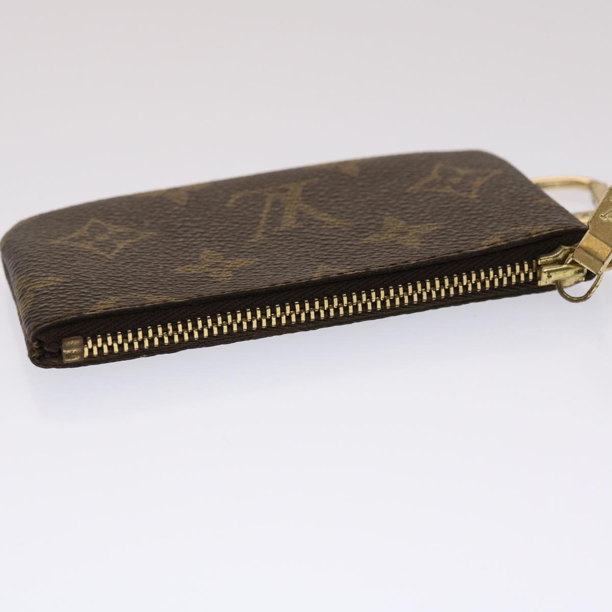 LOUIS VUITTON Monogram Pochette Cles Coin Purse M62650 LV Auth 48381