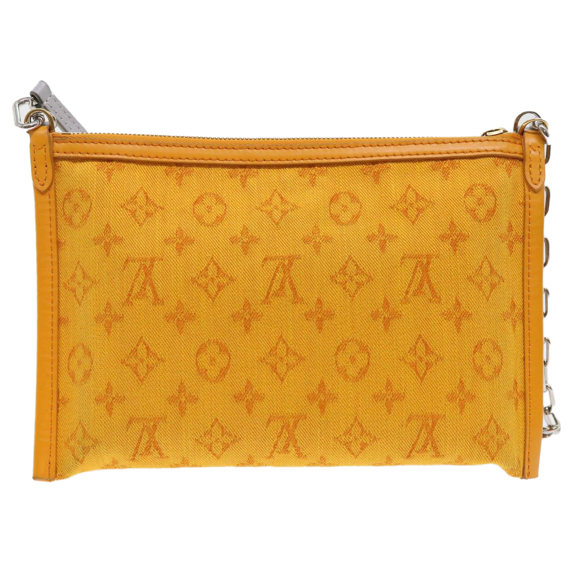 LOUIS VUITTON Monogram White Flat Mensenger Shoulder Bag Bron M44640 Auth 48487SAM