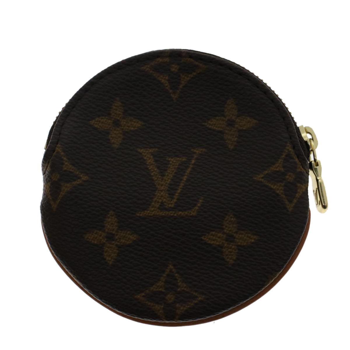 LOUIS VUITTON Monogram Porte Monnaie Rond Coin Purse M61926 LV Auth 48497