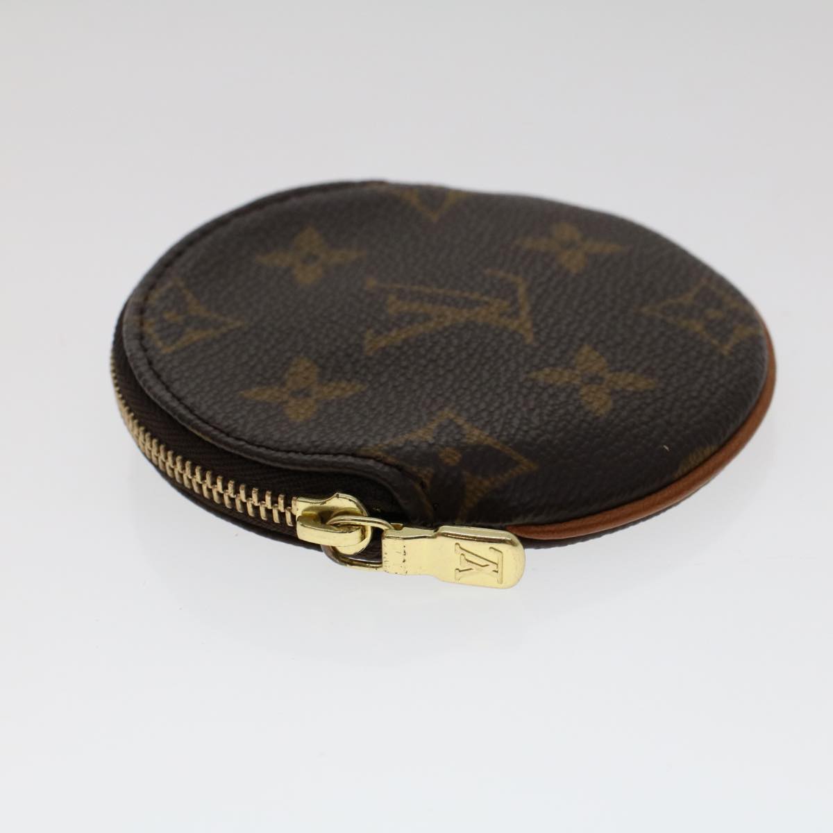 LOUIS VUITTON Monogram Porte Monnaie Rond Coin Purse M61926 LV Auth 48497