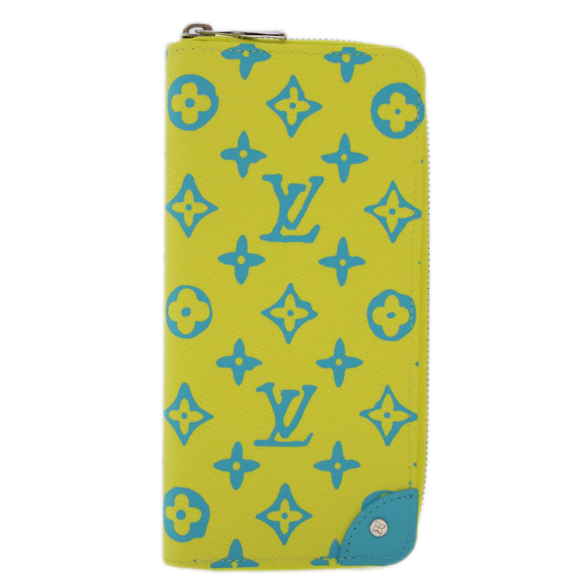 LOUIS VUITTON Playground Zippy Wallet Vertical Wallet Yellow M82005 Auth 48507A