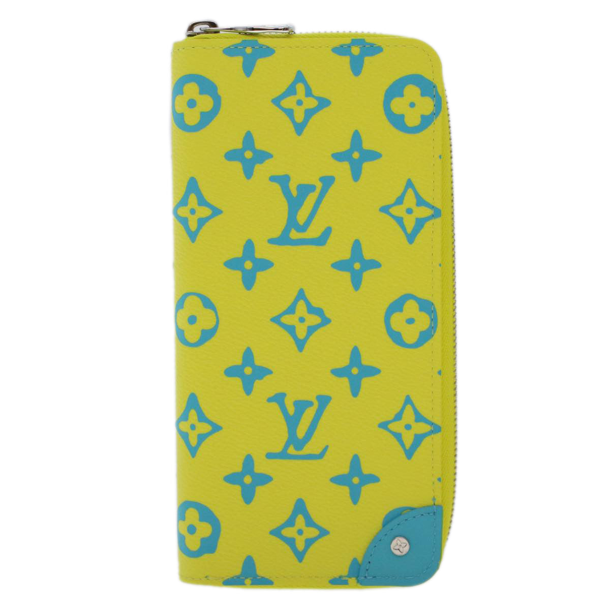 LOUIS VUITTON Playground Zippy Wallet Vertical Wallet Yellow M82005 Auth 48507A