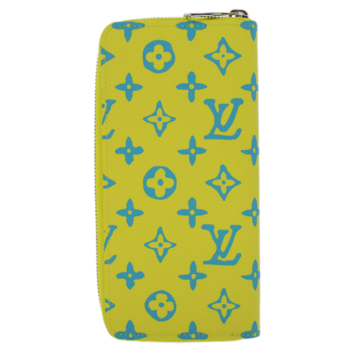 LOUIS VUITTON Playground Zippy Wallet Vertical Wallet Yellow M82005 Auth 48507A