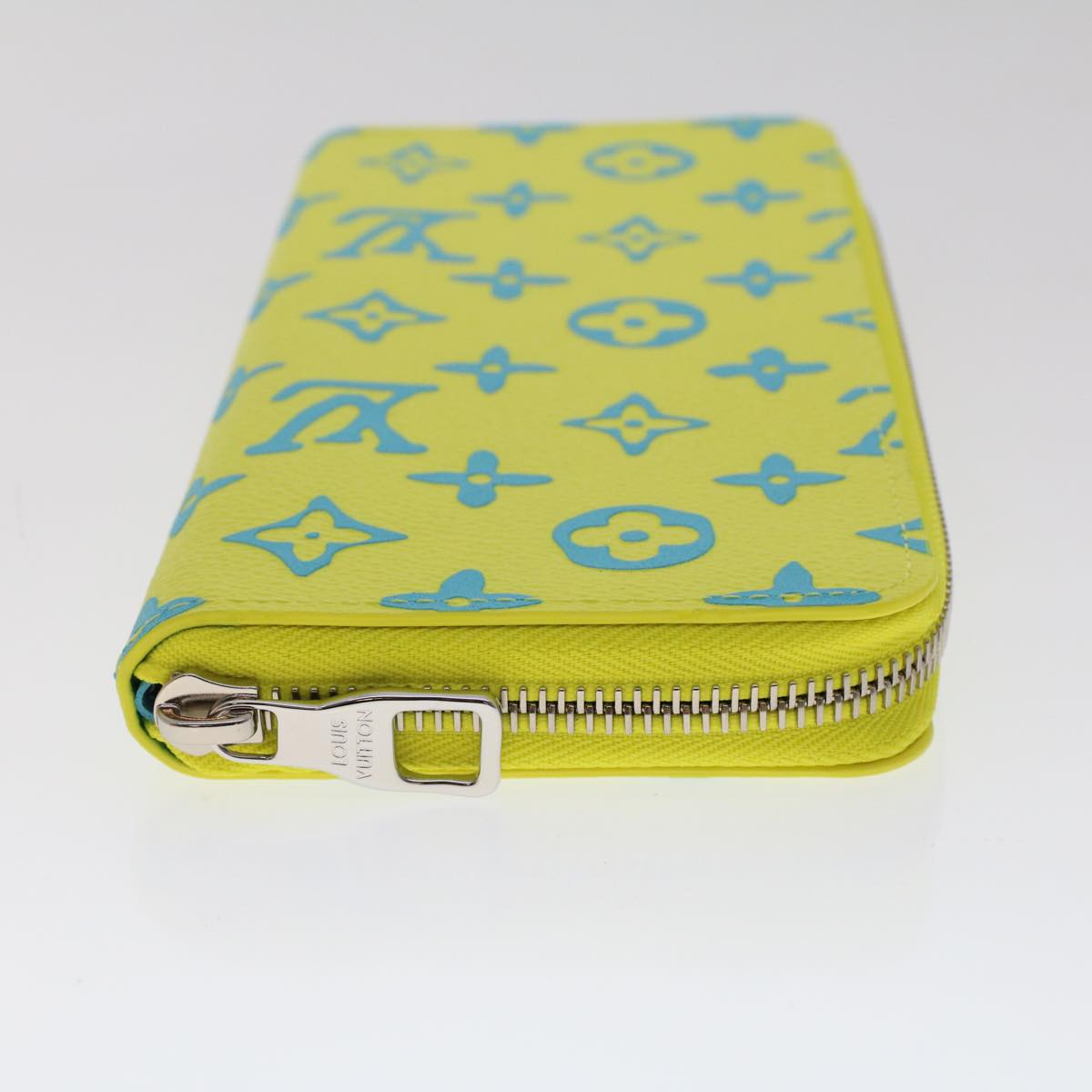 LOUIS VUITTON Playground Zippy Wallet Vertical Wallet Yellow M82005 Auth 48507A