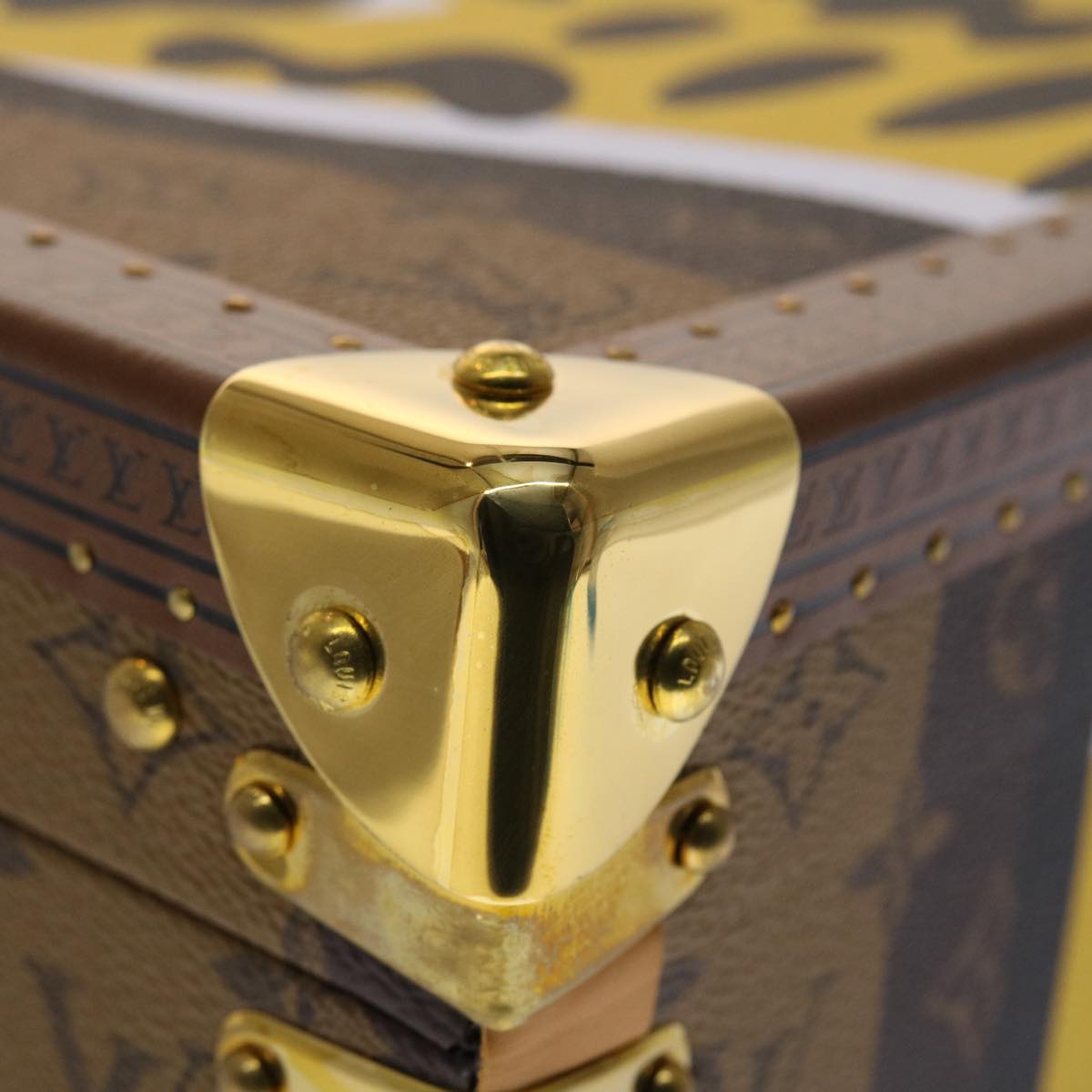 LOUIS VUITTON Monogram Stripe Cotteville 40 Trunk HUMAN MADE M20464 Auth 48522S
