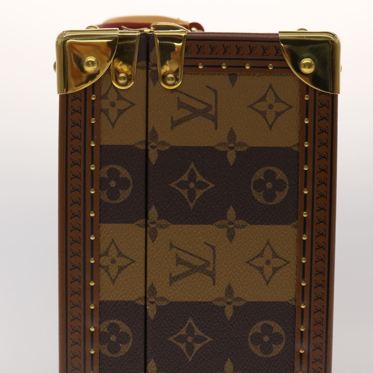 LOUIS VUITTON Monogram Stripe Cotteville 40 Trunk HUMAN MADE M20464 Auth 48522S