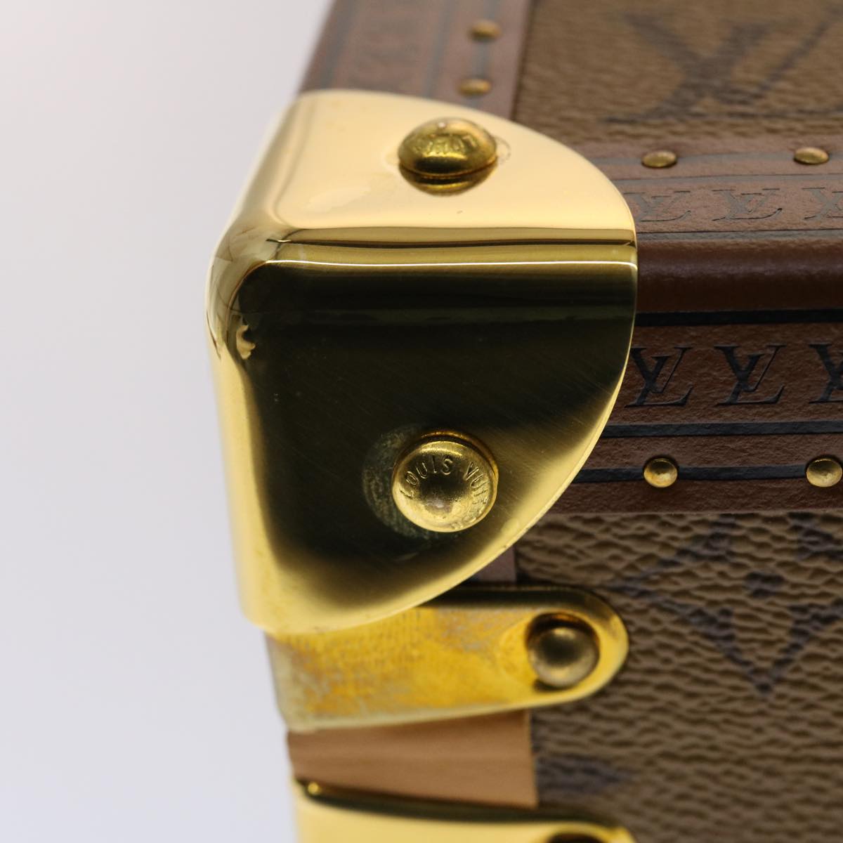 LOUIS VUITTON Monogram Stripe Cotteville 40 Trunk HUMAN MADE M20464 Auth 48522S