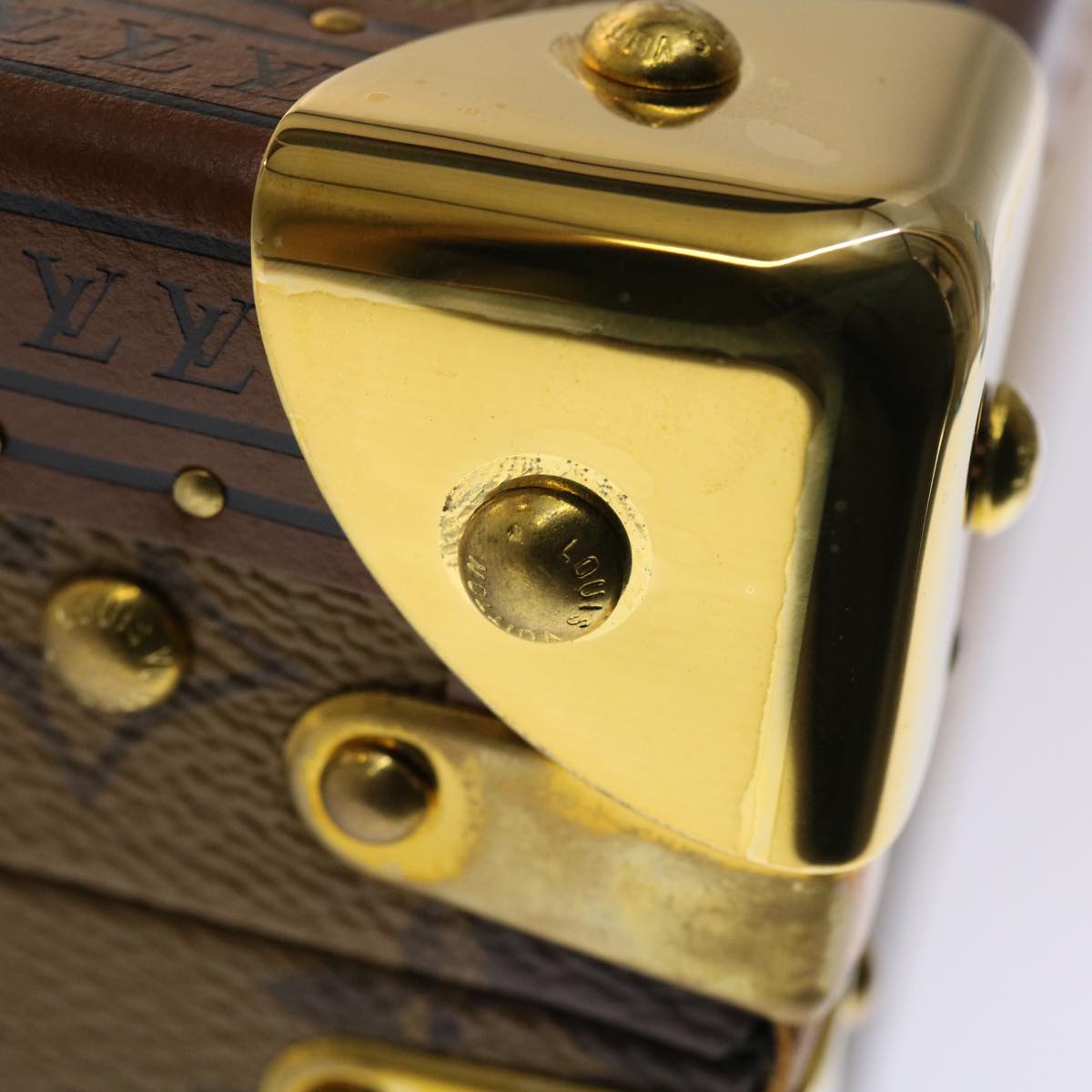 LOUIS VUITTON Monogram Stripe Cotteville 40 Trunk HUMAN MADE M20464 Auth 48522S