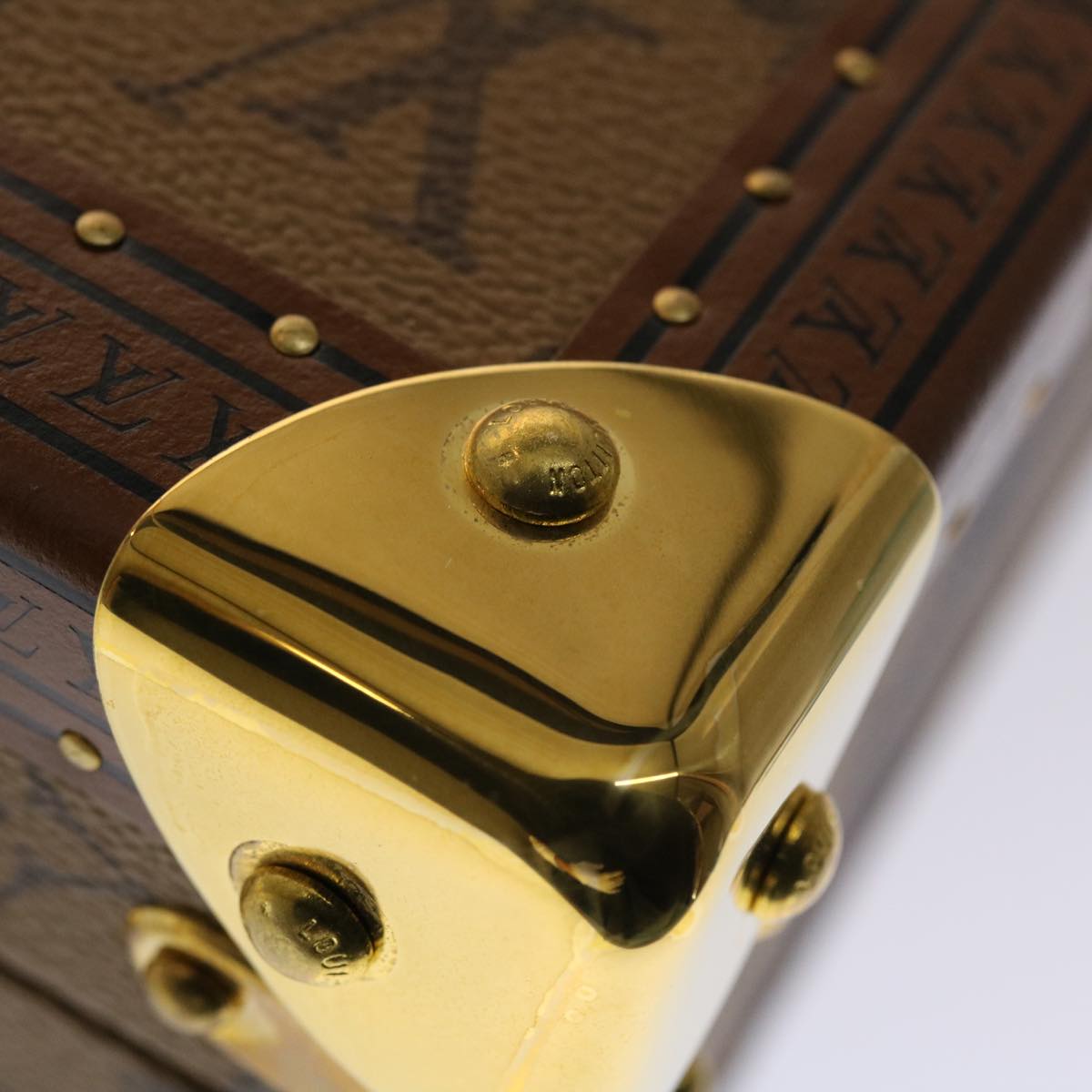 LOUIS VUITTON Monogram Stripe Cotteville 40 Trunk HUMAN MADE M20464 Auth 48522S