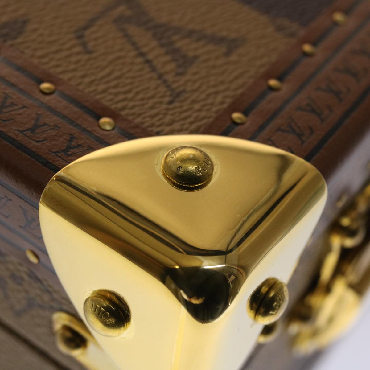 LOUIS VUITTON Monogram Stripe Cotteville 40 Trunk HUMAN MADE M20464 Auth 48522S