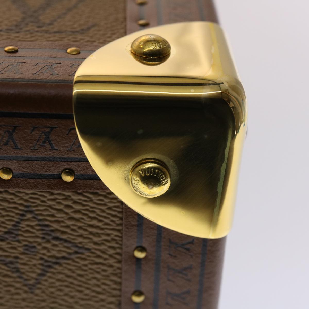 LOUIS VUITTON Monogram Stripe Cotteville 40 Trunk HUMAN MADE M20464 Auth 48522S