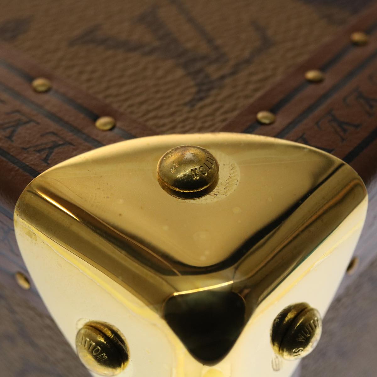 LOUIS VUITTON Monogram Stripe Cotteville 40 Trunk HUMAN MADE M20464 Auth 48522S
