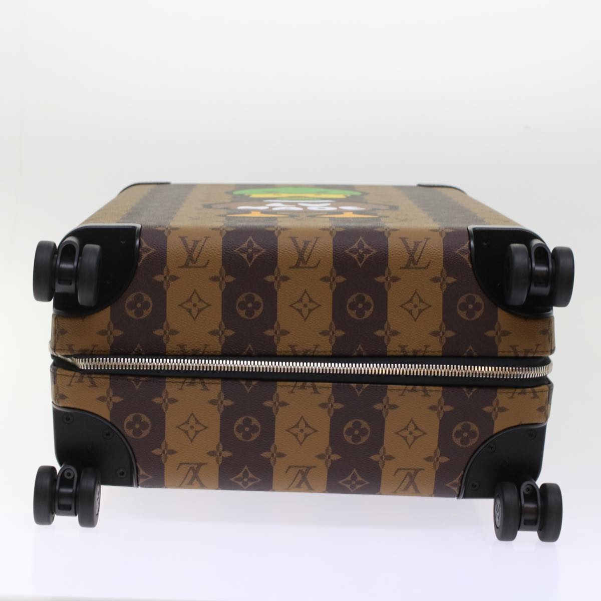 LOUIS VUITTON Monogram Stripe HUMAN MADE Horizon 55 Suitcase M20481 Auth 48828SM