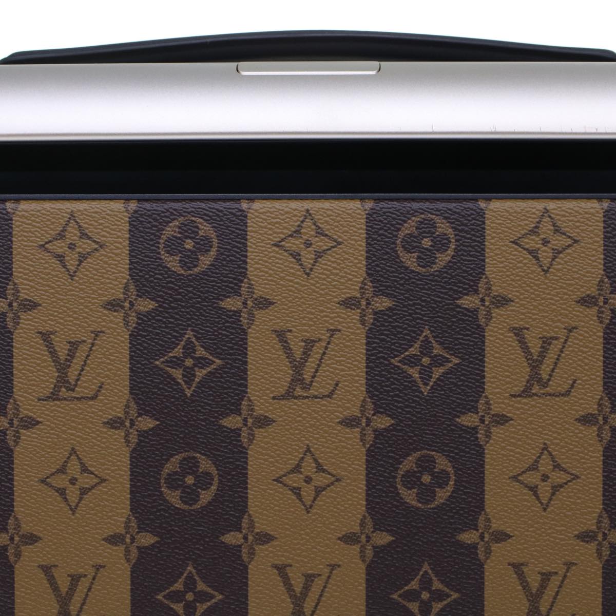 LOUIS VUITTON Monogram Stripe HUMAN MADE Horizon 55 Suitcase M20481 Auth 48828SM