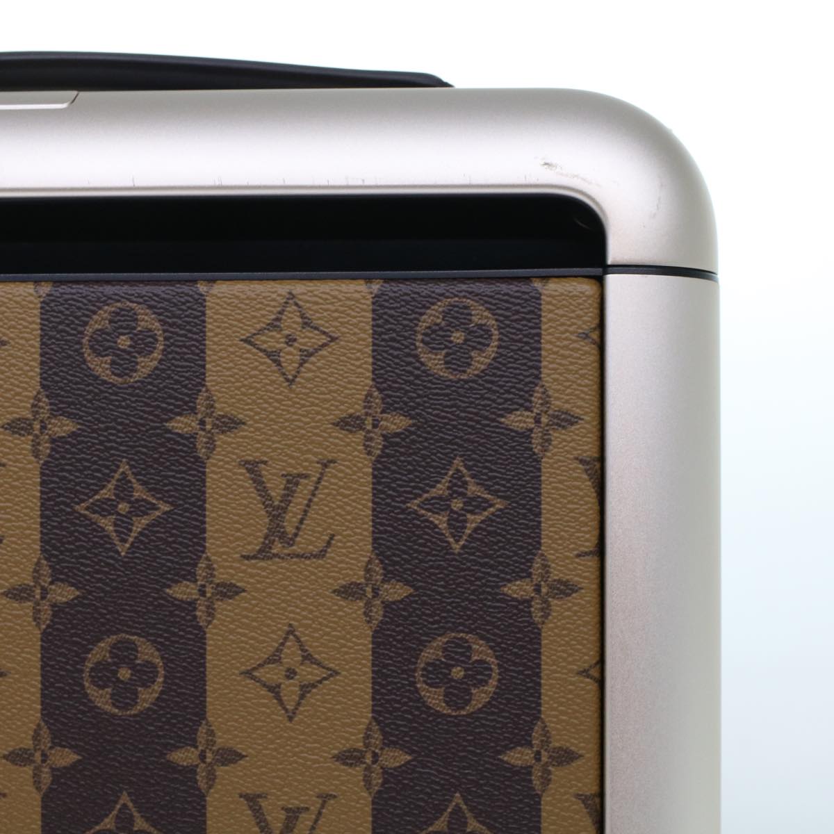 LOUIS VUITTON Monogram Stripe HUMAN MADE Horizon 55 Suitcase M20481 Auth 48828SM