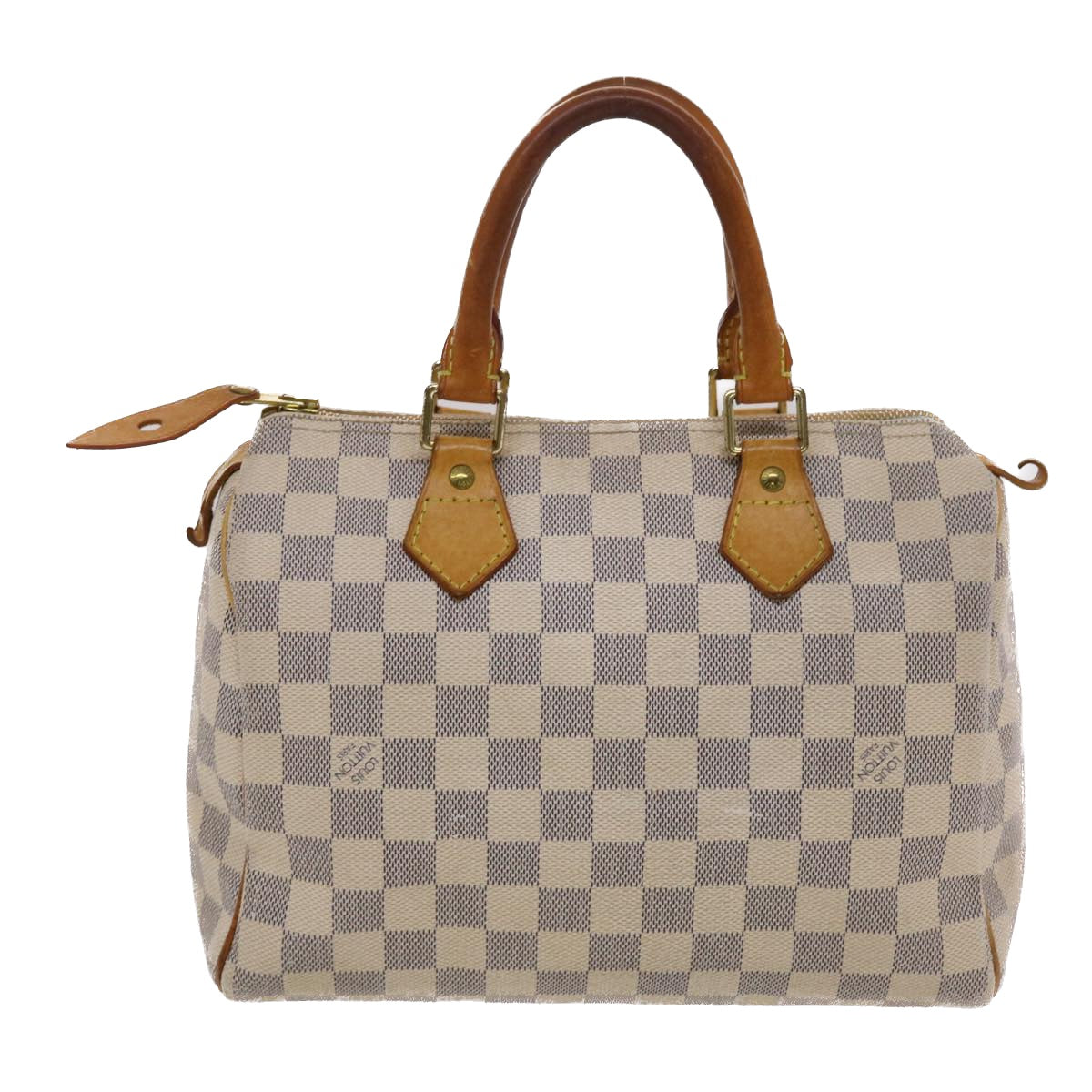 LOUIS VUITTON Damier Azur Speedy 25 Hand Bag N41534 LV Auth 48832