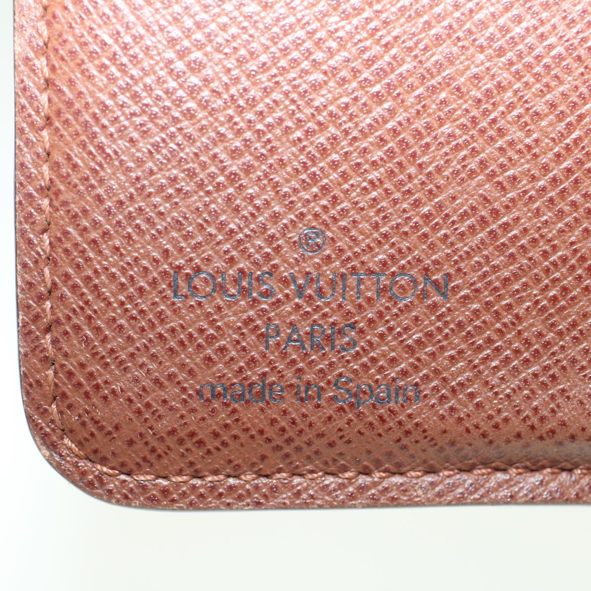 LOUIS VUITTON Monogram Compact Zip Wallet M61667 LV Auth 48893