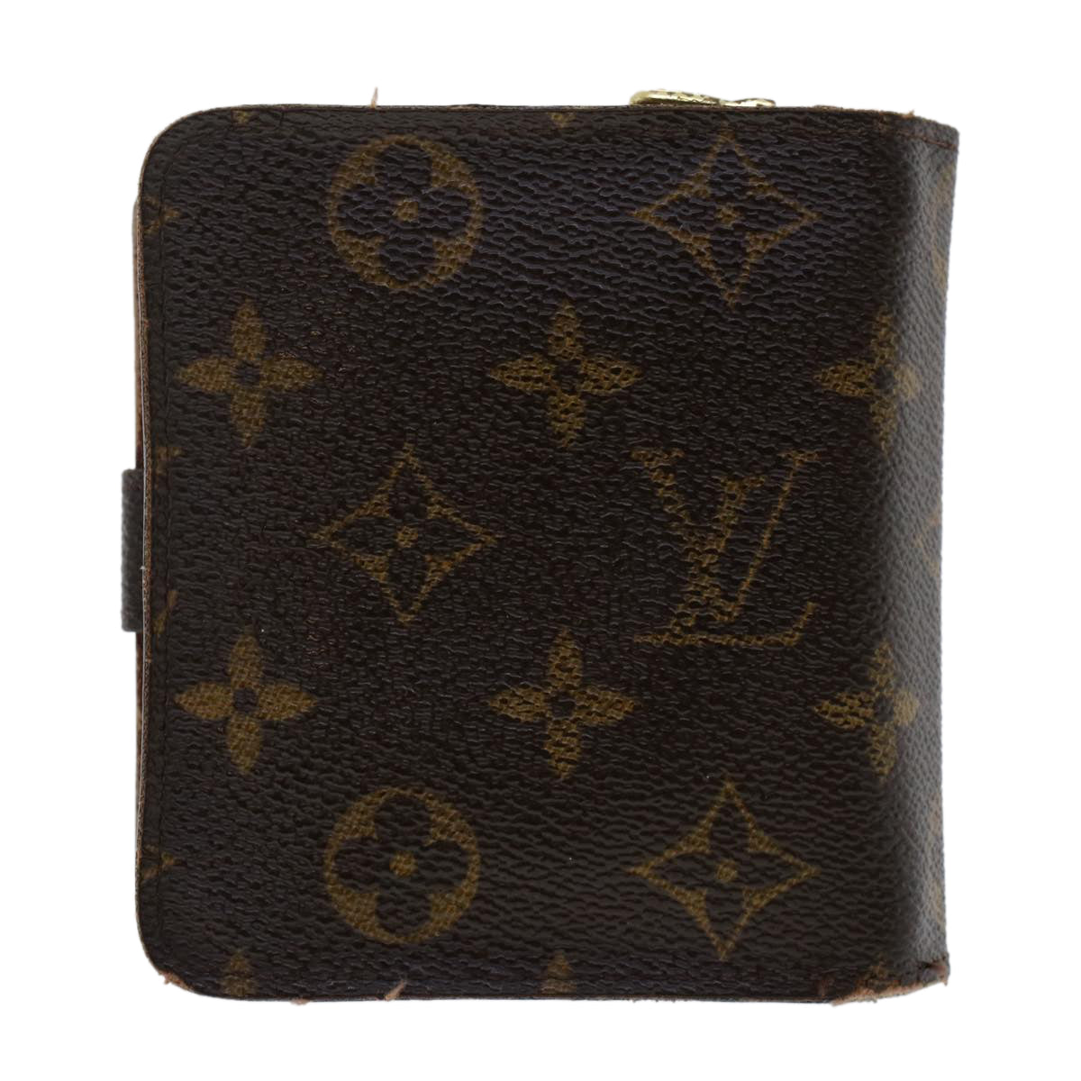 LOUIS VUITTON Monogram Compact Zip Wallet M61667 LV Auth 48893