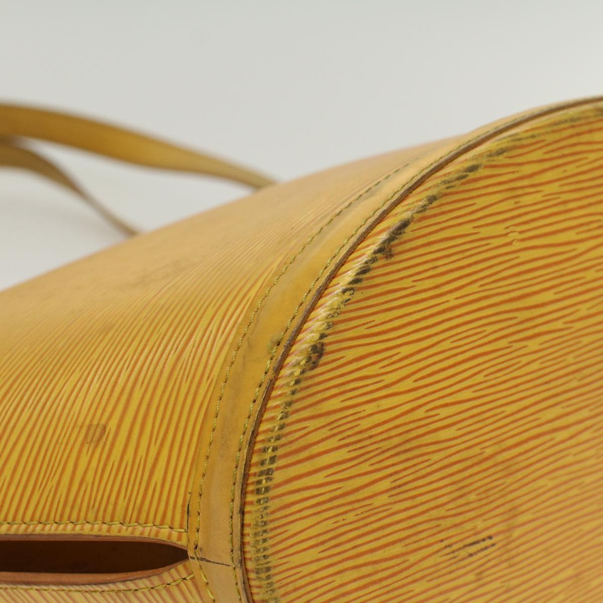 LOUIS VUITTON Epi Saint Jacques Shopping Shoulder Bag Yellow M52269 Auth 48967