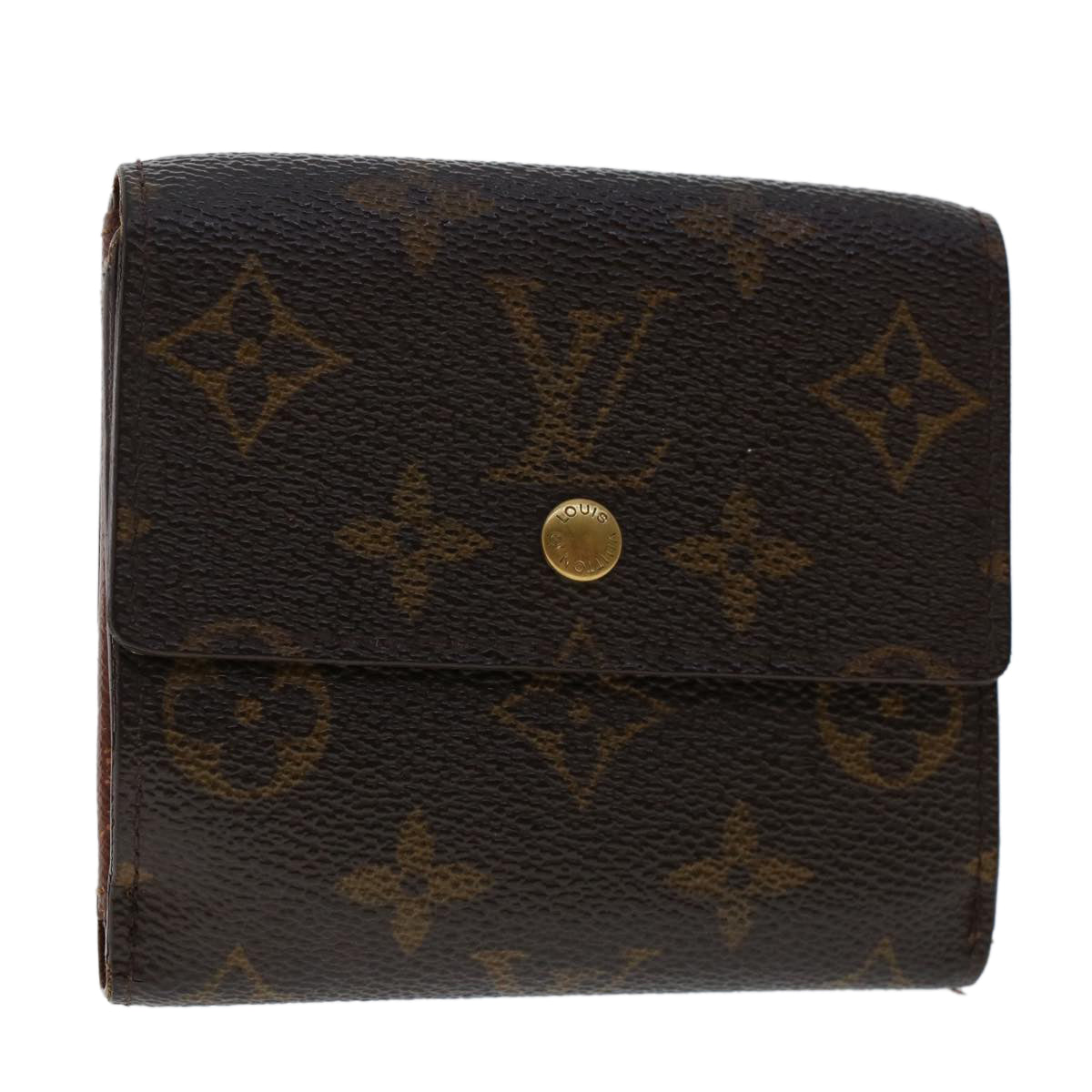 LOUIS VUITTON Monogram Portefeuille Elise Wallet M61654 LV Auth 49039