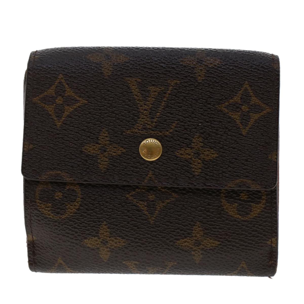 LOUIS VUITTON Monogram Portefeuille Elise Wallet M61654 LV Auth 49039