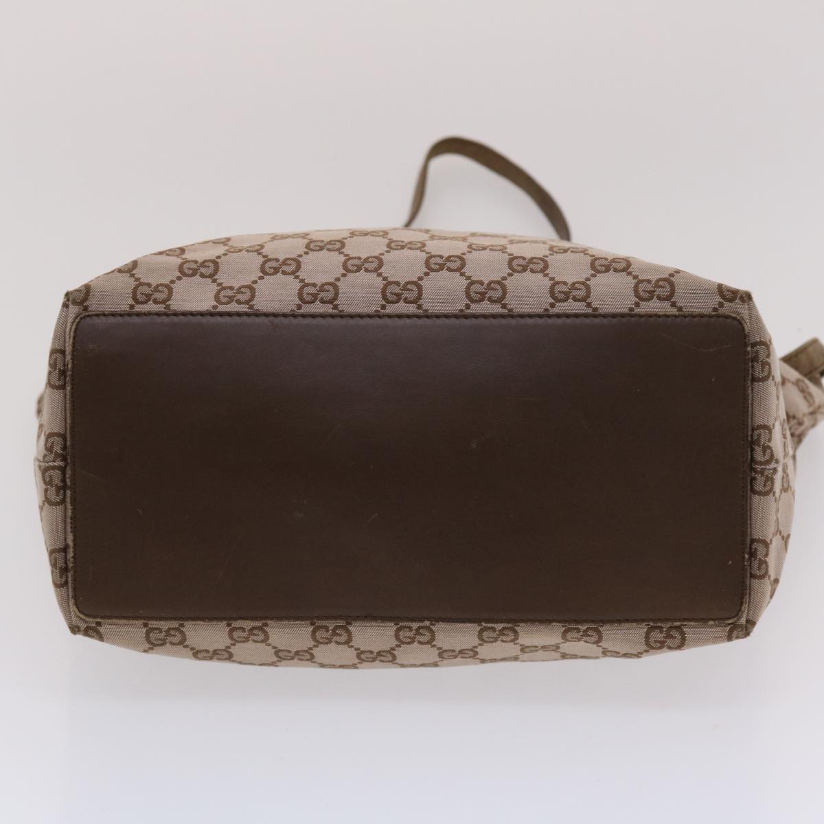 GUCCI GG Canvas Tote Bag Brown Auth 49057