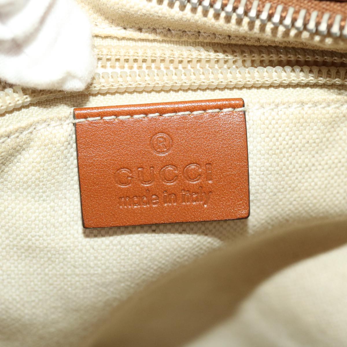 GUCCI GG Canvas Shoulder Bag Nylon Pink Brown Auth 49073