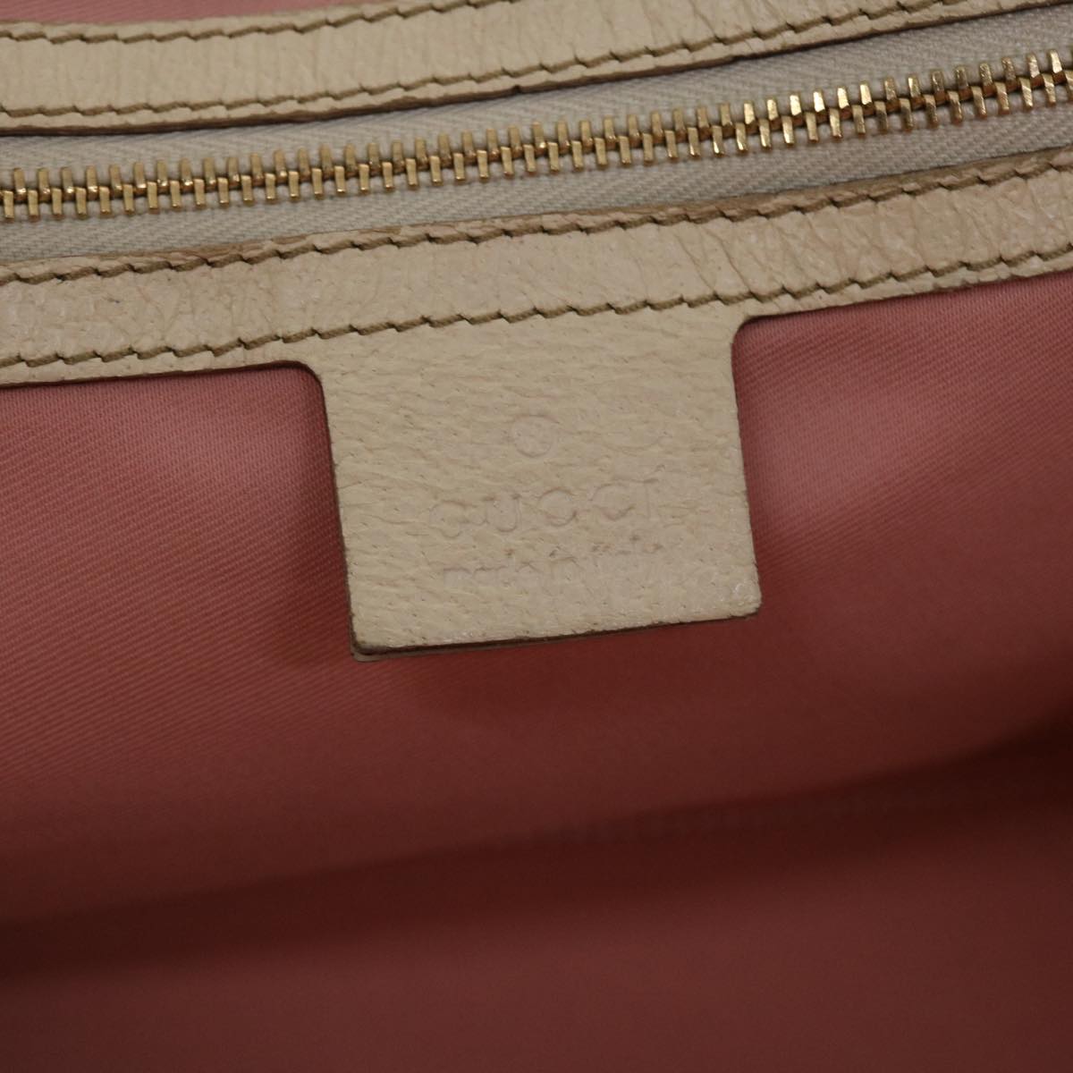 GUCCI GG Canvas Sherry Line Hand Bag Pink White Green Auth 49075